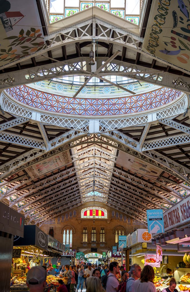 Ceiling of the Mercado Central in Valencia